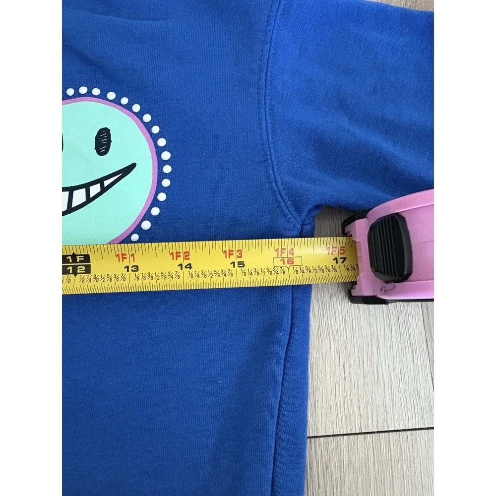 Nike Kids Pullover Sweatshirt Size Unknown Blue White Teal Cotton Blend Casual